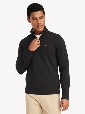 Solid Quarter-Zip Sweatshirt