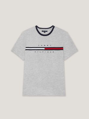 Signature Stripe T-Shirt, Grey Heather