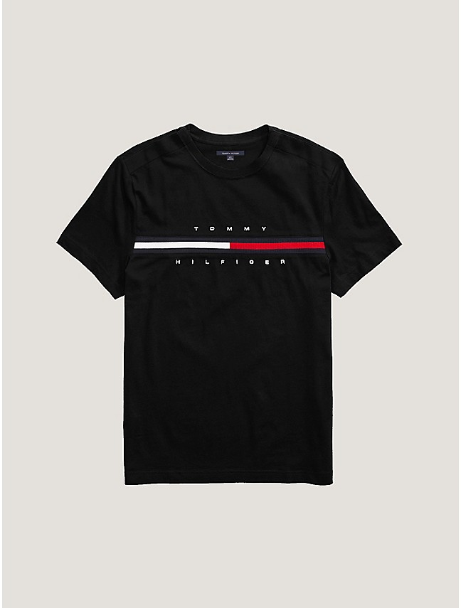 Black Tommy Hilfiger t-shirt /tee shirt men's branded designer clothes –  System F