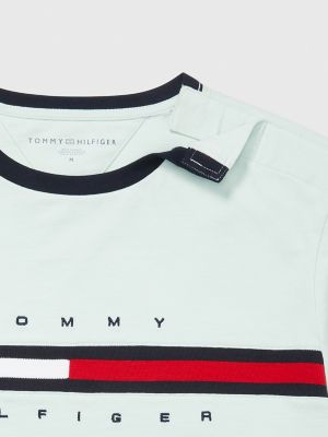 Tommy Hilfiger Men's Short Sleeve Signature Stripe Graphic T-Shirt, Sky  Captain, X-Small : : Clothing, Shoes & Accessories