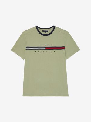 Signature Stripe T-Shirt, Oil Green