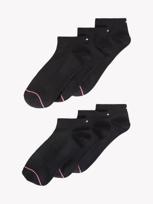 Ankle Sock 6PK, Deep Knit Black