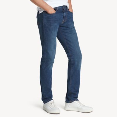 tommy hilfiger men's straight fit stretch jeans