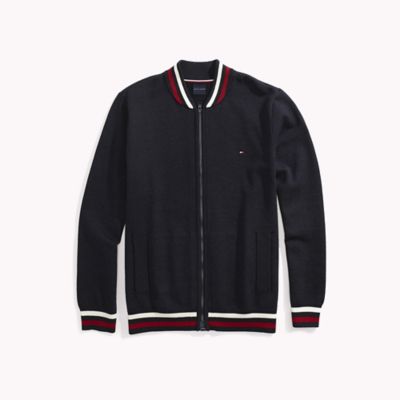 tommy hilfiger zip up sweater