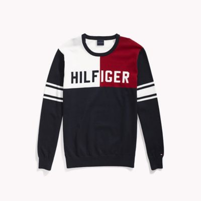 tommy hilfiger colorblock pullover