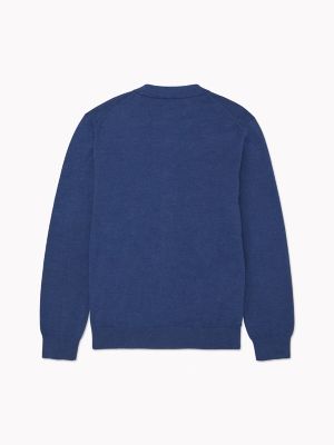 Classic Cardigan, Blue Heather