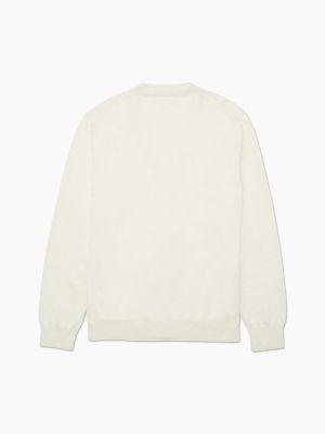 Classic Cardigan, Snow White Heather