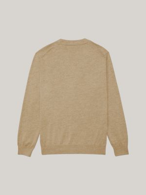Classic Cardigan, Beige Heather