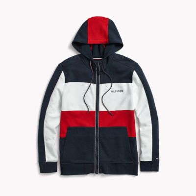 tommy hilfiger hoodie colorblock