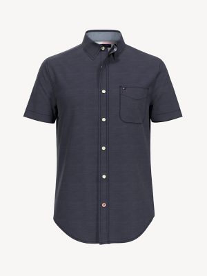 tommy hilfiger men's short sleeve shirts