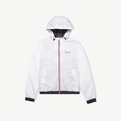 tommy hilfiger clear rain jacket