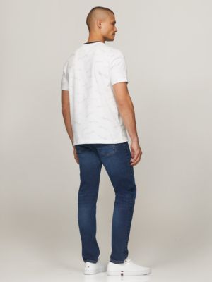 Signature Flag Stripe Logo T-Shirt, Bright White