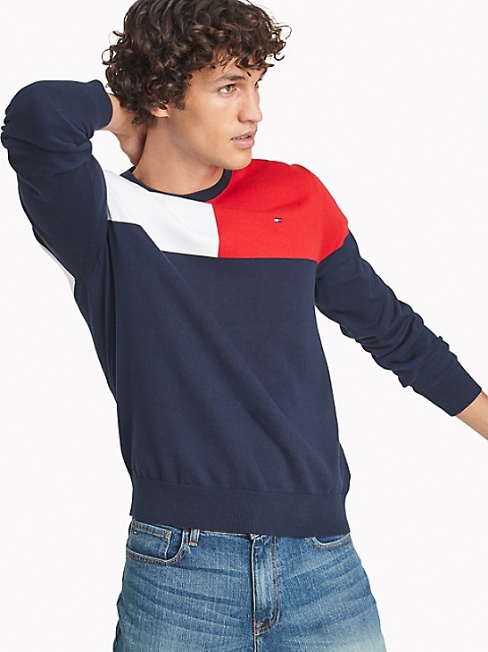 Ryd op Bage Dangle Essential Colorblock Sweater | Tommy Hilfiger