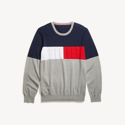 tommy hilfiger signature crew neck sweatshirt