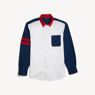 tommy color block shirt