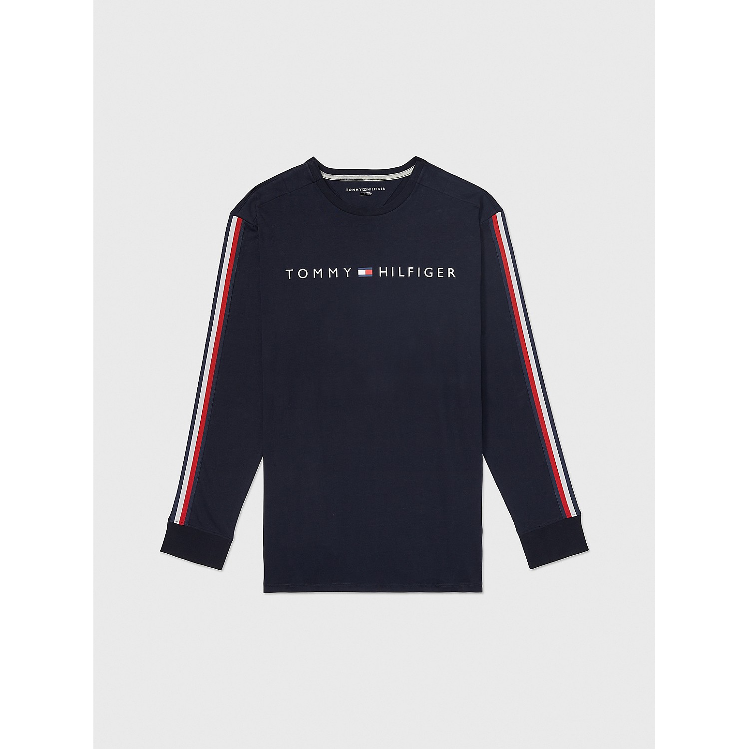 TOMMY HILFIGER Logo Stripe Long-Sleeve T-Shirt
