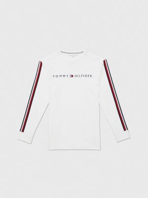 zone Adverteerder schoenen Logo Stripe Long-Sleeve T-Shirt | Tommy Hilfiger