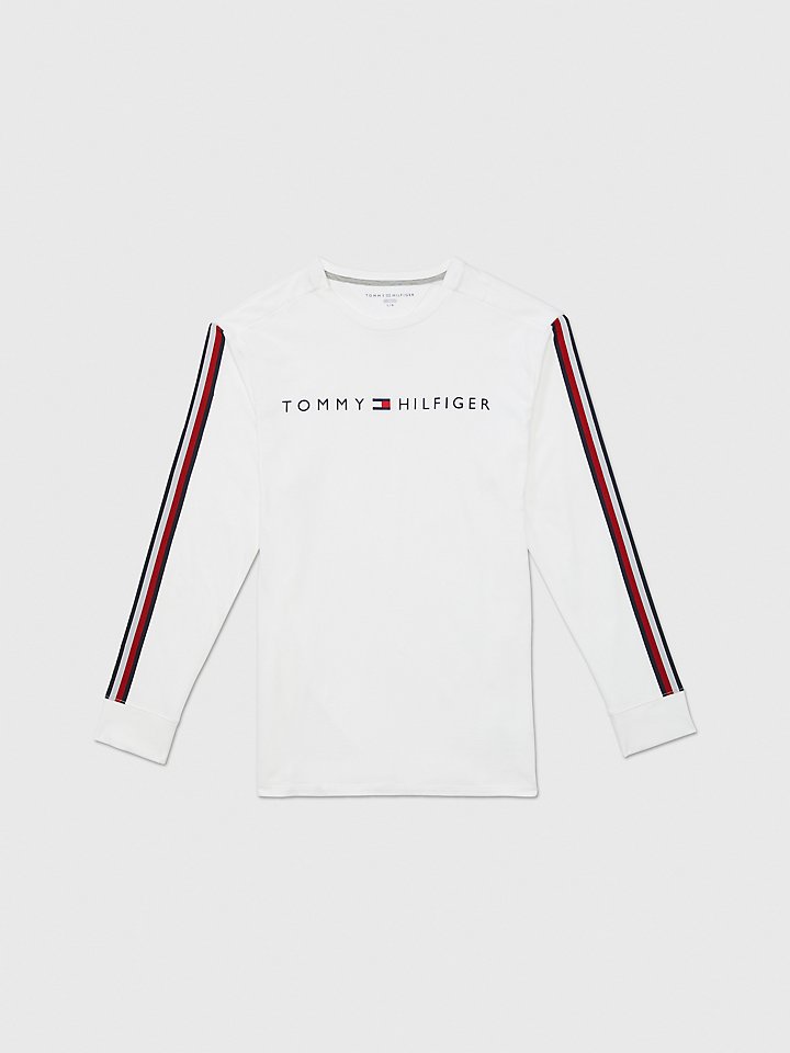 svejsning Imidlertid Mose Logo Stripe Long-Sleeve T-Shirt | Tommy Hilfiger