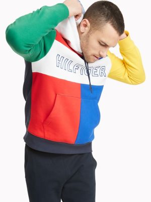 tommy hilfiger hoodie colorblock