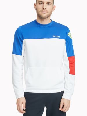 tommy hilfiger colour blocked logo sweatshirt
