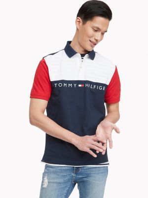 tommy hilfiger color block polo
