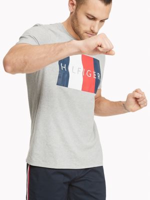 tommy hilfiger logo flag t shirt