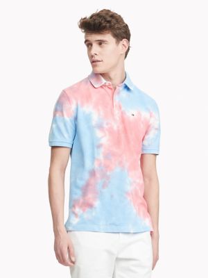 tie dye polo shirt