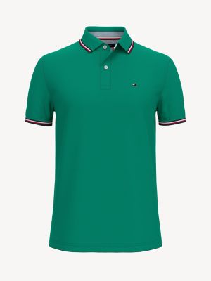 Polo tommy hilfiger homme vert new arrivals