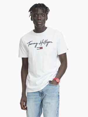 tommy jeans script t shirt