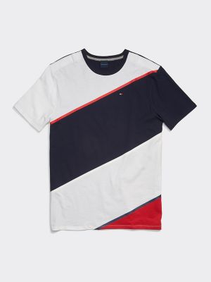 tommy red white blue t shirt