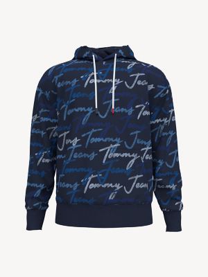 tommy hilfiger all over print hoodie