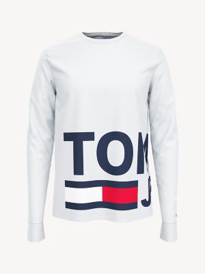 white long sleeve tommy hilfiger shirt