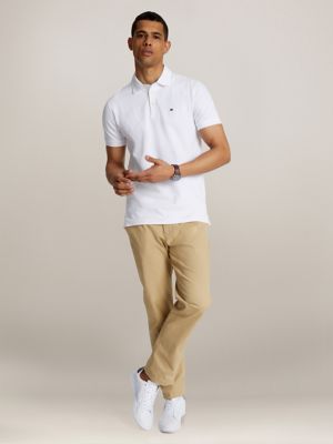 Slim Fit Tommy Polo, Fresh White