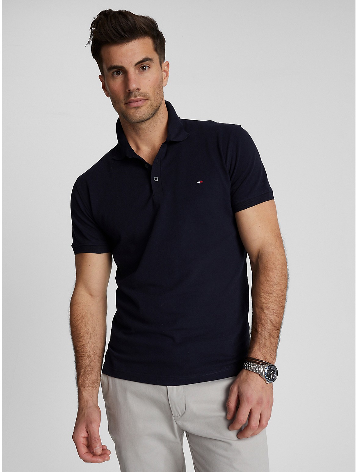 Tommy Hilfiger Slim Fit Tommy Polo In Desert Sky