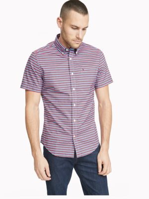 tommy hilfiger men's striped shirt