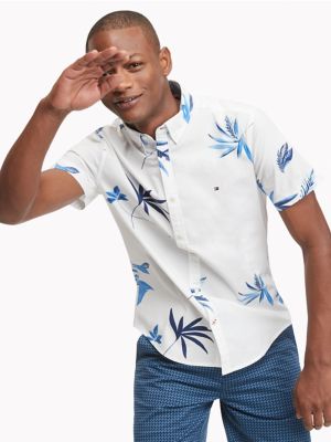 leaf print shirt