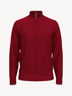 burgundy tommy hilfiger sweater