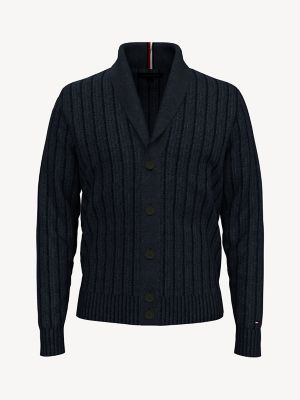 tommy hilfiger black cardigan