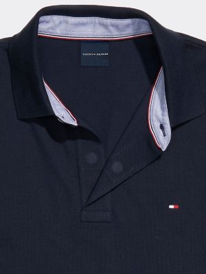 tommy hilfiger custom fit dress shirt Tommy Hilfiger Men's Wainwright Solid Short Sleeve Custom Fit Shirt Sleepy Blue 78J1737 431 main image 1