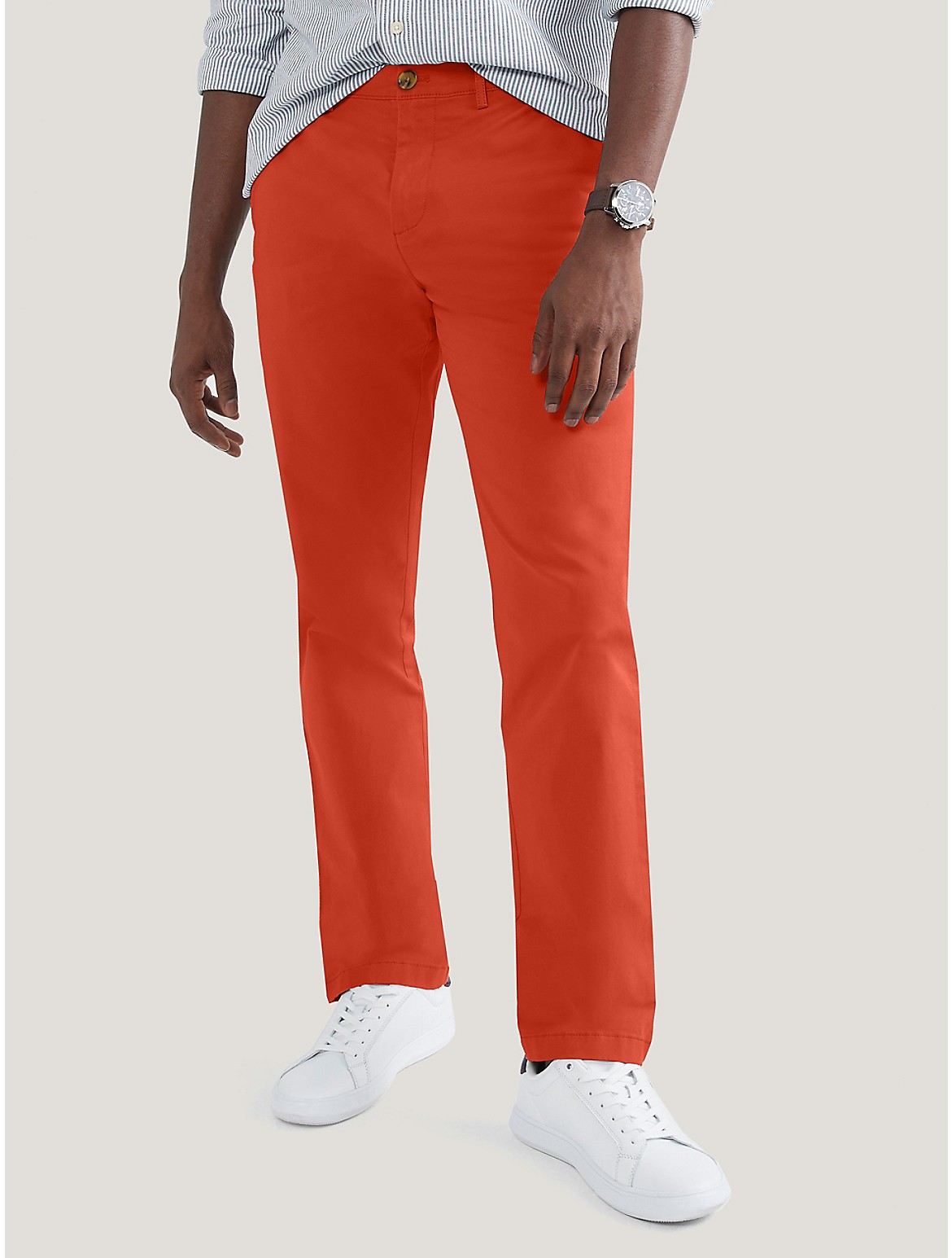Tommy Hilfiger Custom Fit Comfort Stretch Chino In Rooibos Tea
