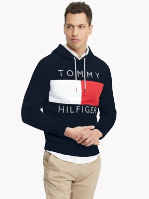 Tommy hilfiger 2024 logo pullover hoodie