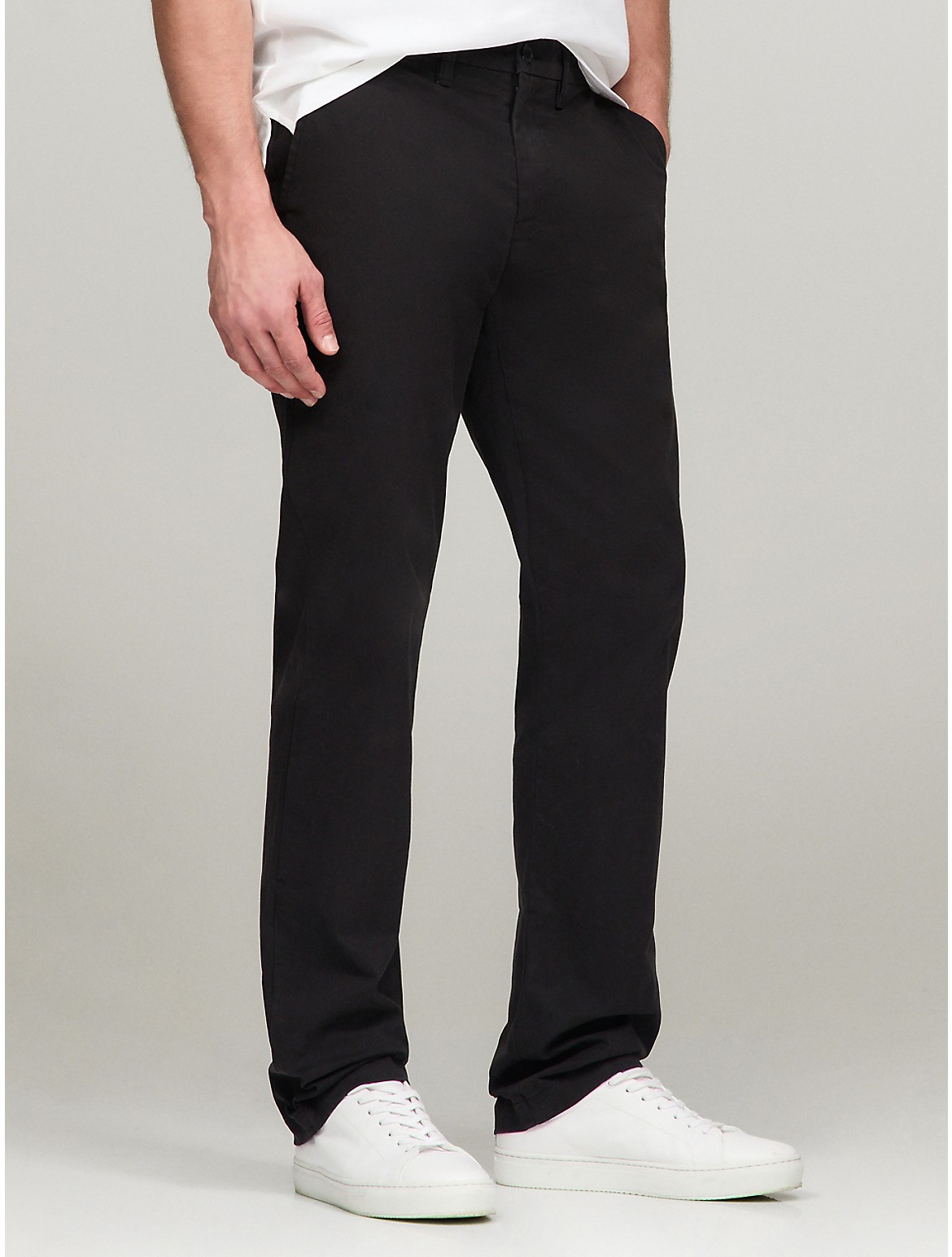 Tommy Hilfiger Custom Fit Comfort Stretch Chino In Th Deep Black