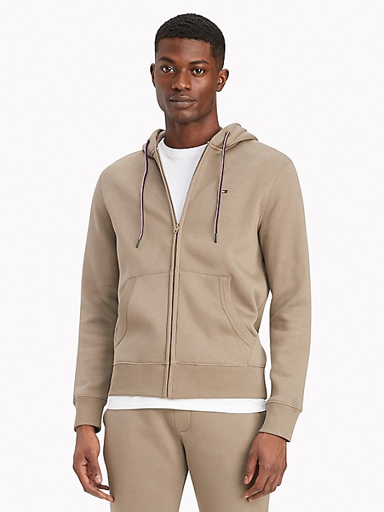 Tommy Hilfiger Mens Lounge Zip Hoodie Black Tommy Hilfiger Mens Lounge Zip Hoodie Black