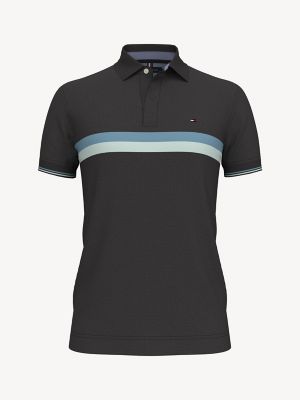 SLIM FIT ESSENTIAL BLOCK STRIPE POLO
