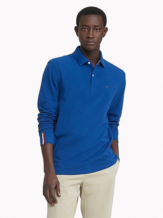 Tommy Hilfiger Men's Long Sleeve Classic Fit Polo Shirt