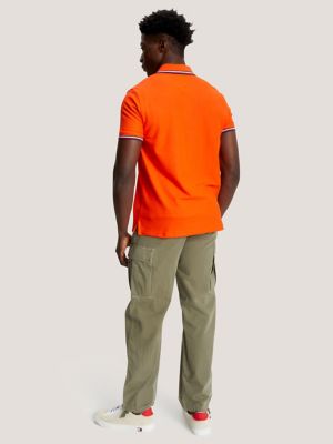 Regular Fit Tommy Wicking Polo, Acid Orange