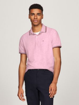 Regular Fit Tommy Wicking Polo, Pink Heather