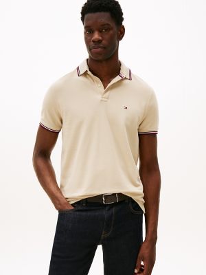 Regular Fit Tommy Wicking Polo, Classic Beige