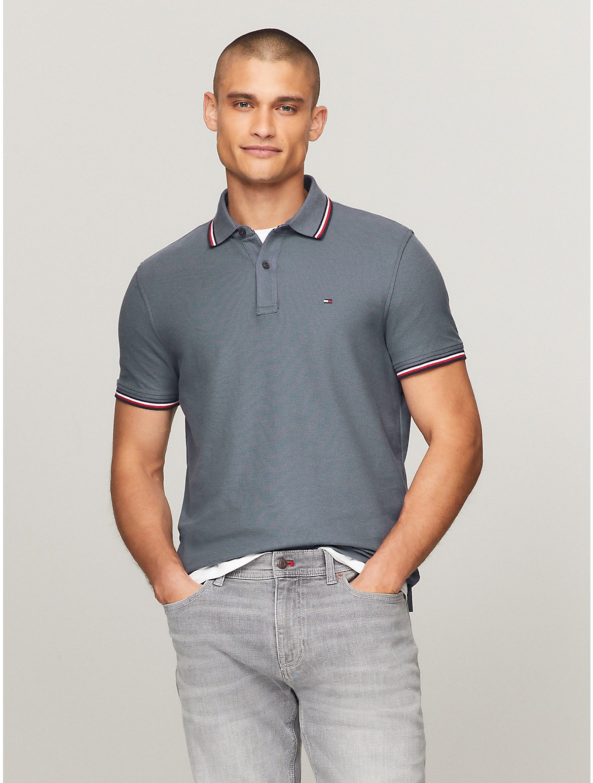 Tommy Hilfiger Men's Regular Fit Tommy Wicking Polo