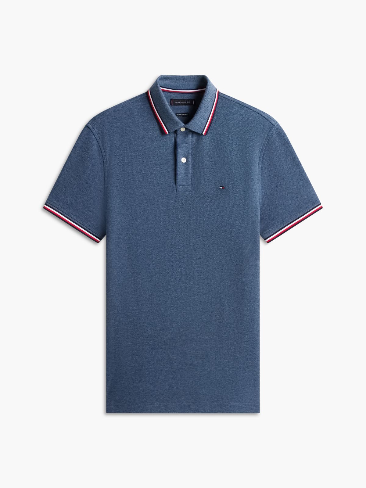 Regular Fit Tommy Wicking Polo — Blue Heather